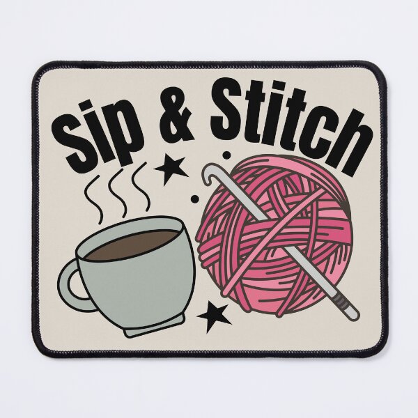 Item preview, Sip & Stitch - Coffee & Crochet Lover Design designed and sold by SipAndStitchCo.