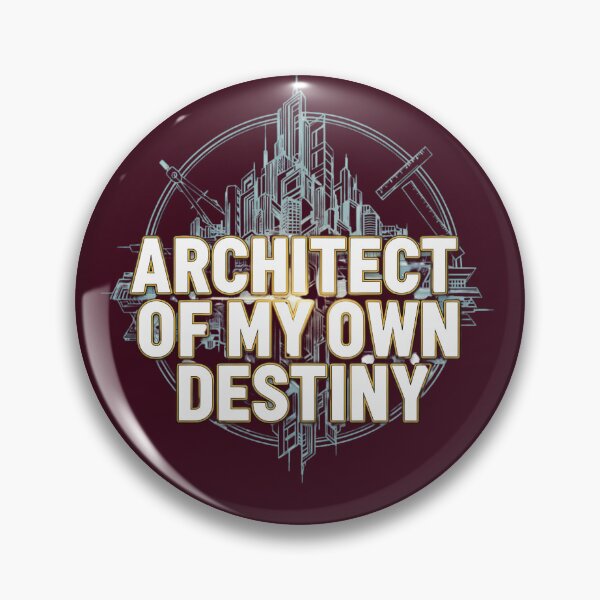 Item preview, Architect Of My Own Destiny Geometric City Blueprint Typography designed and sold by Exquisite Design Studio „Paculówka”.