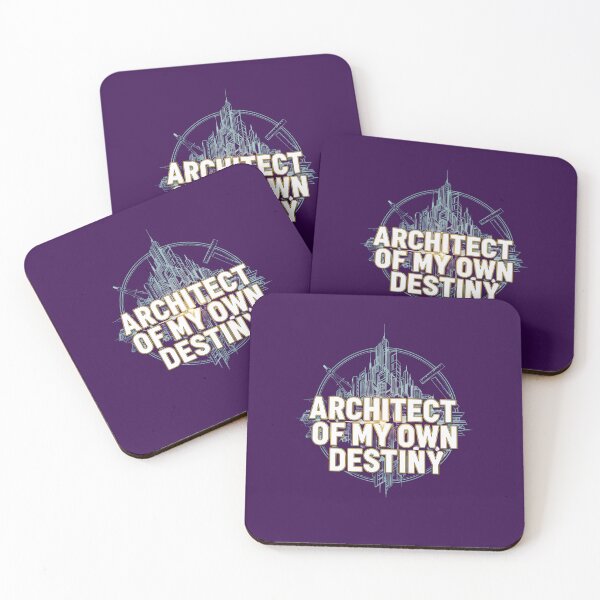 Item preview, Architect Of My Own Destiny Geometric City Blueprint Typography designed and sold by Exquisite Design Studio „Paculówka”.