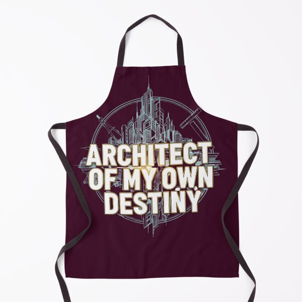 Item preview, Architect Of My Own Destiny Geometric City Blueprint Typography designed and sold by Exquisite Design Studio „Paculówka”.