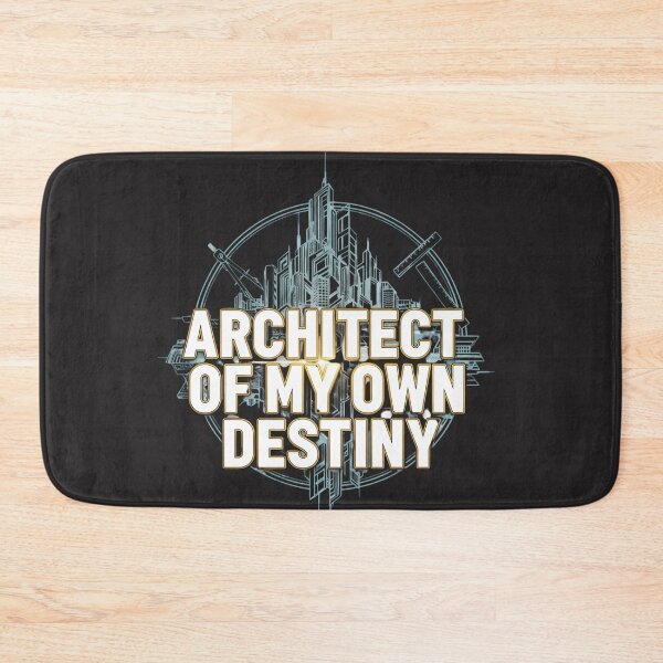 Item preview, Architect Of My Own Destiny Geometric City Blueprint Typography designed and sold by Exquisite Design Studio „Paculówka”.