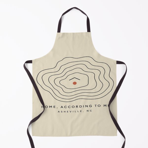 Item preview, Asheville NC Topographic Home Shirt for Locals and Newcomers designed and sold by POD DYNASTY | Original Print On Demand T-Shirt Graphics.