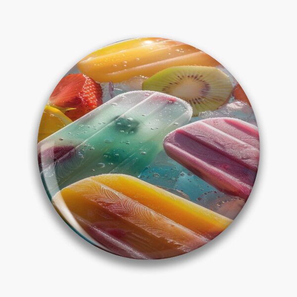 Item preview, A Summer of Frozen Fun in Explosive Colors, Fruity Water Popsicles & Ice Cubes - Multicolored Popsicles with Fresh Fruit designed and sold by RAYBIL.