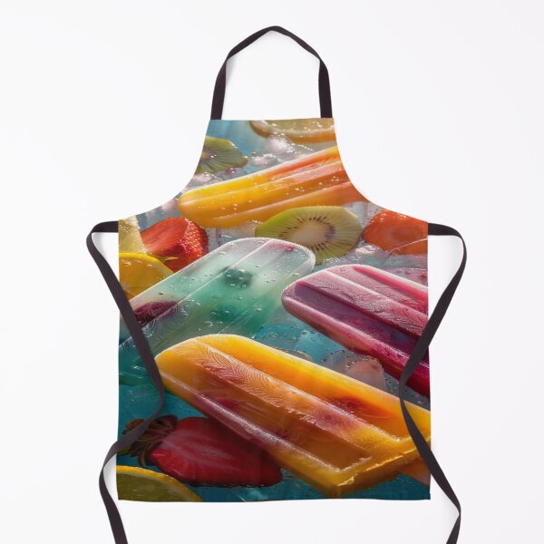 Item preview, A Summer of Frozen Fun in Explosive Colors, Fruity Water Popsicles & Ice Cubes - Multicolored Popsicles with Fresh Fruit designed and sold by RAYBIL.