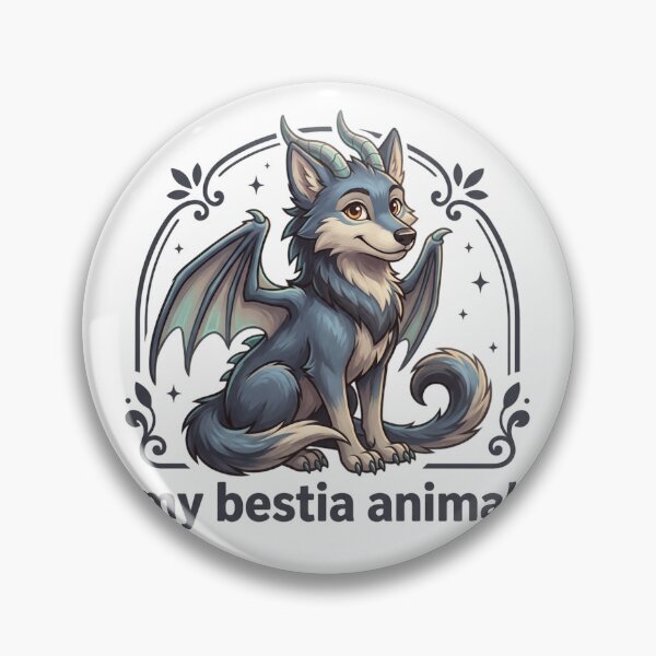 Item preview, My Bestia Animal — Winged Wolf Fantasy Creature Design designed and sold by JolususaStore.