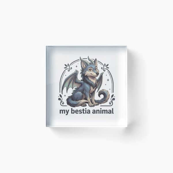 Item preview, My Bestia Animal — Winged Wolf Fantasy Creature Design designed and sold by JolususaStore.