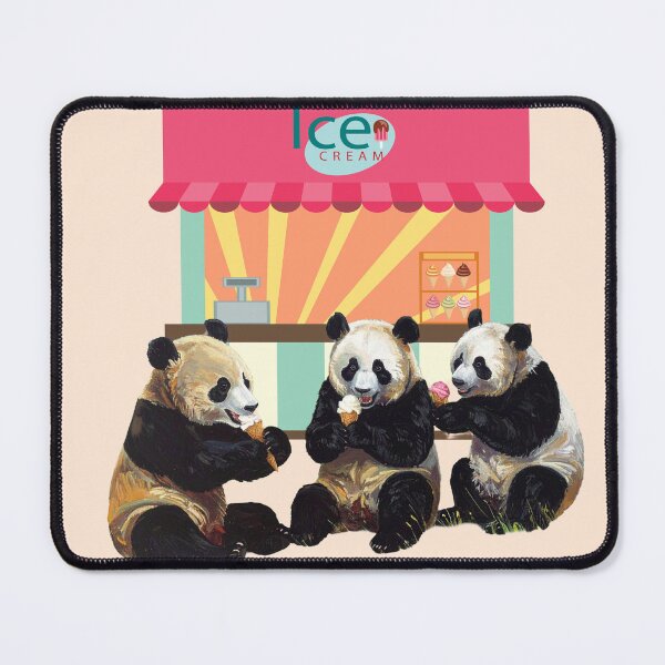 Item preview, Panda Ice Cream Retro Sunset designed and sold by Tanya Zevallos.