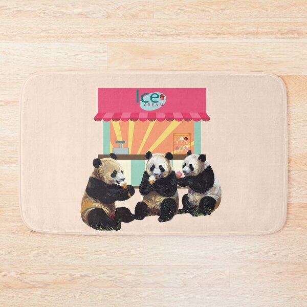 Item preview, Panda Ice Cream Retro Sunset designed and sold by Tanya Zevallos.