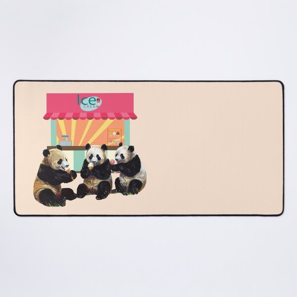 Item preview, Panda Ice Cream Retro Sunset designed and sold by Tanya Zevallos.