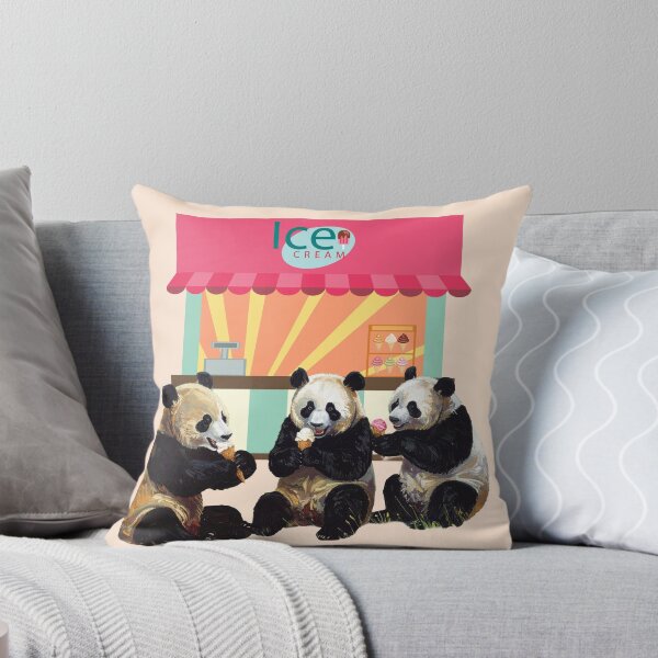 Item preview, Panda Ice Cream Retro Sunset designed and sold by Tanya Zevallos.