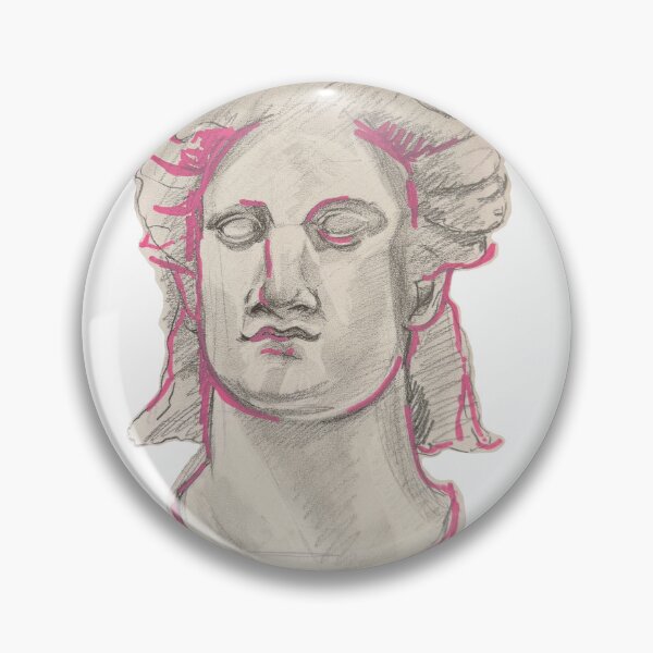Item preview, Greek Roman Sculpture Stone Head designed and sold by ChallyS.