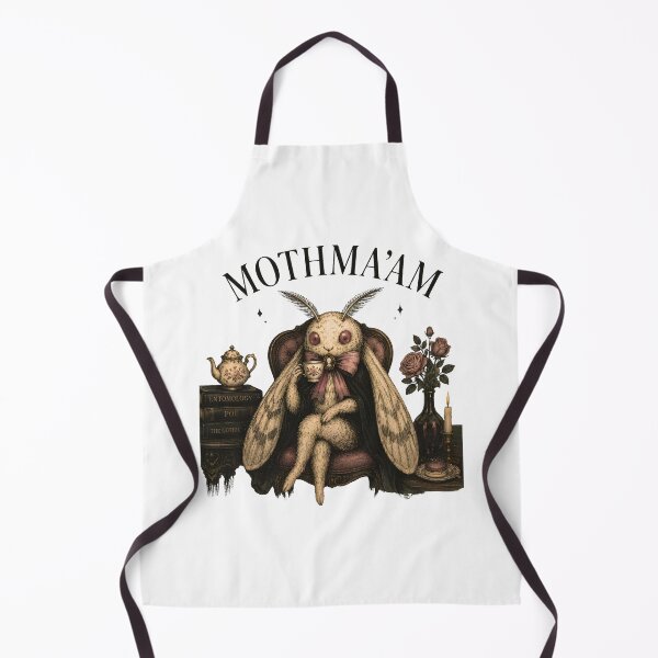 Item preview, Mothma'am — Vintage Gothic Mothman Tea Party & Dark Academia Cryptid designed and sold by BumbleBloom7.