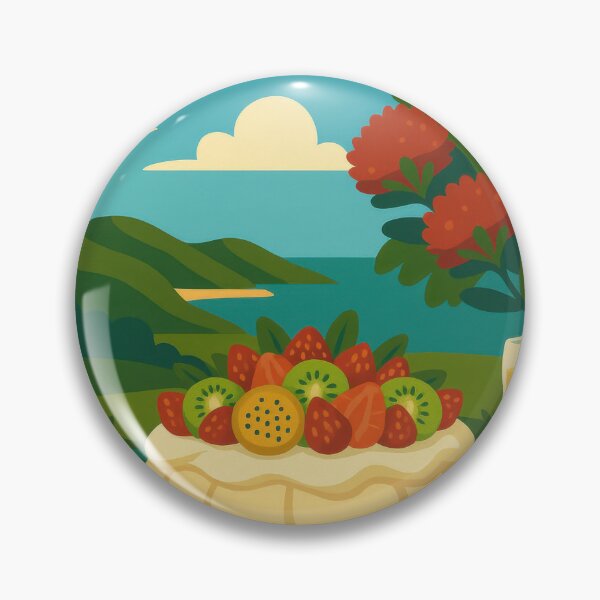 Item preview, New Zealand Christmas Pavlova — A Sunny Kiwi Christmas Scene designed and sold by kornkobart.