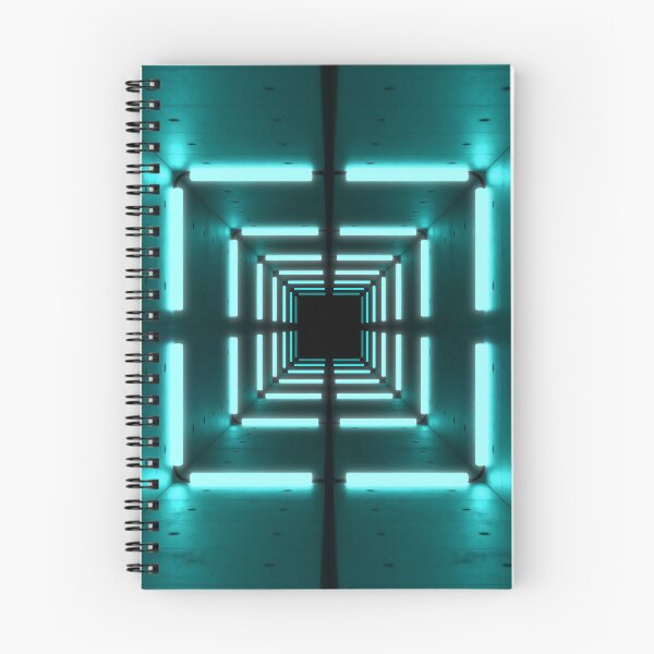Item preview, Square Tunnel & Cyan Neon Lights designed and sold by Electric Shock!! Design.