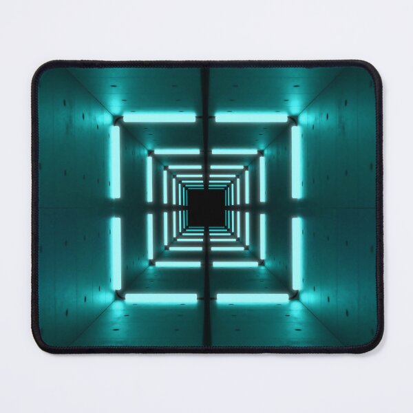 Item preview, Square Tunnel & Cyan Neon Lights designed and sold by Electric Shock!! Design.