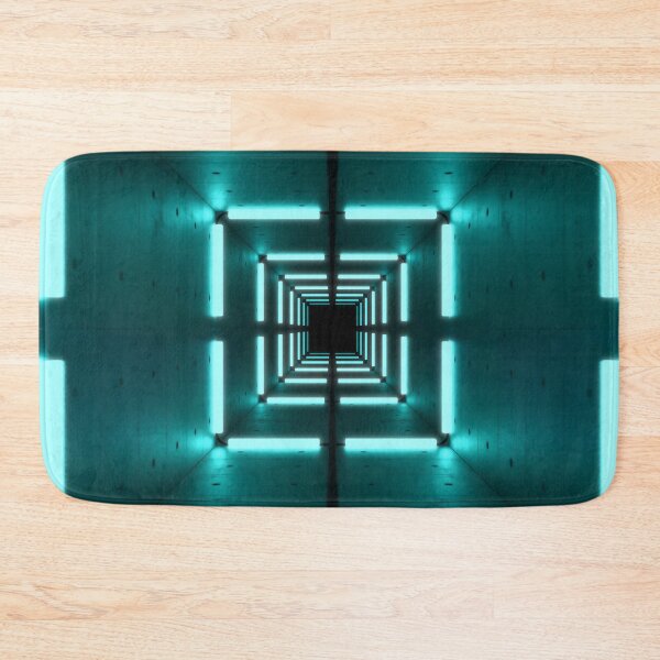Item preview, Square Tunnel & Cyan Neon Lights designed and sold by Electric Shock!! Design.