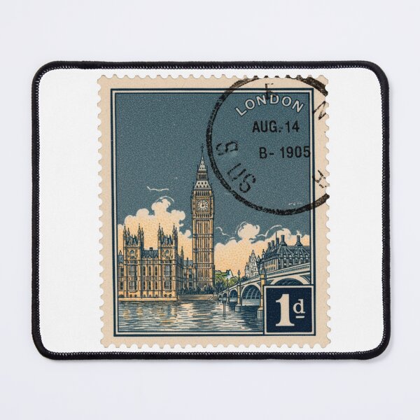 Item preview, London Big Ben vintage postage stamp designed and sold by bloom-moon.