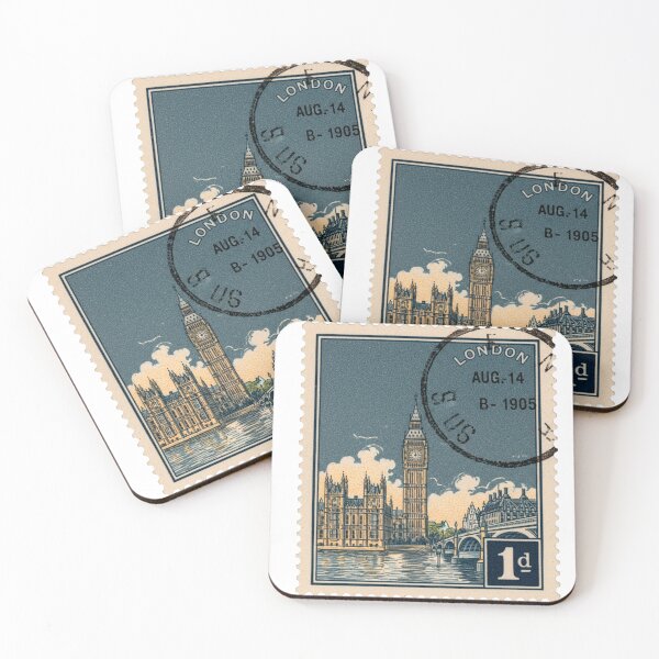 Item preview, London Big Ben vintage postage stamp designed and sold by bloom-moon.