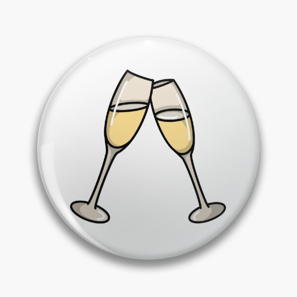 Item preview, Champagne Glasses Sticker | Postcards from Paris designed and sold by PinkPeelUK.