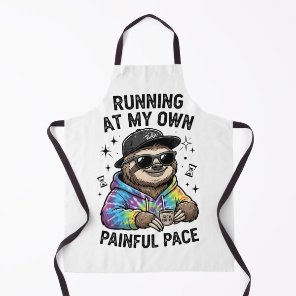Item preview, Running At My Own Painful Pace Funny Sloth Shirt designed and sold by yanderedev.