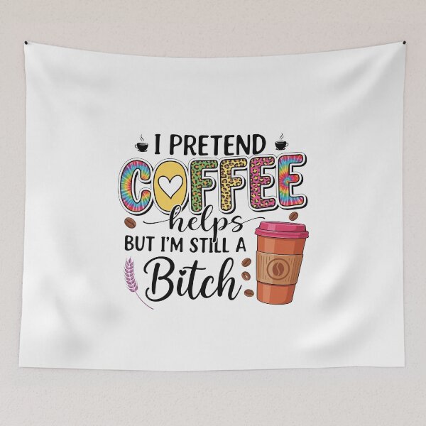 Item preview, I Pretend Coffee Helps designed and sold by pintartipuduran.