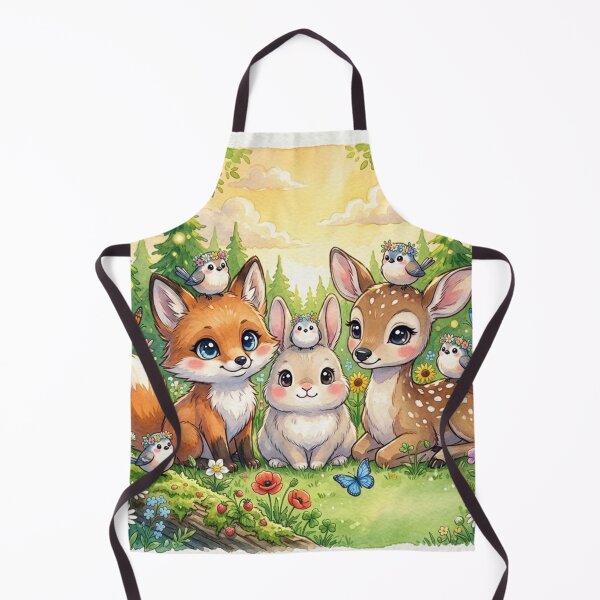 Item preview, Cute Woodland Friends – Fox, Bunny & Deer Fantasy Forest Illustration | Kawaii Nature Animal Art designed and sold by DervoTeck2767.