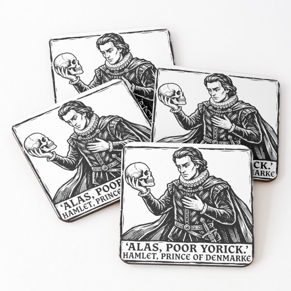 Item preview, ¡Ay, pobre cráneo de Yorick! - Arte literario clásico de Shakespeare designed and sold by t-shirt studio.