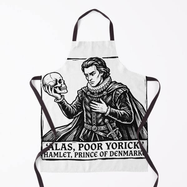 Item preview, ¡Ay, pobre cráneo de Yorick! - Arte literario clásico de Shakespeare designed and sold by t-shirt studio.