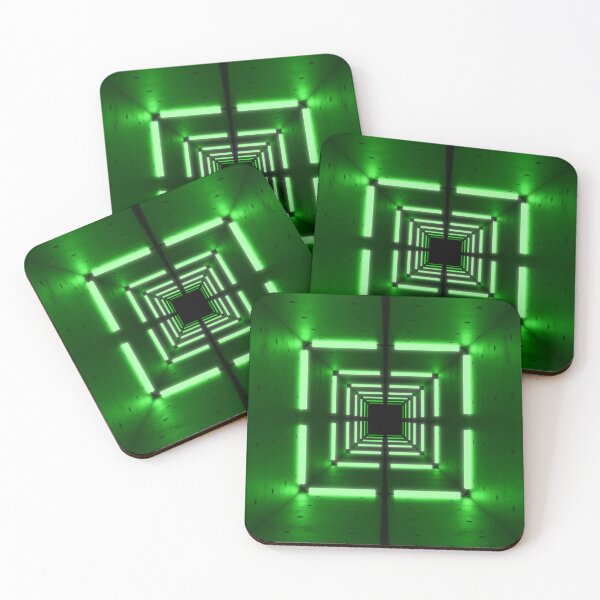Item preview, Square Tunnel & Green Neon Lights designed and sold by Electric Shock!! Design.