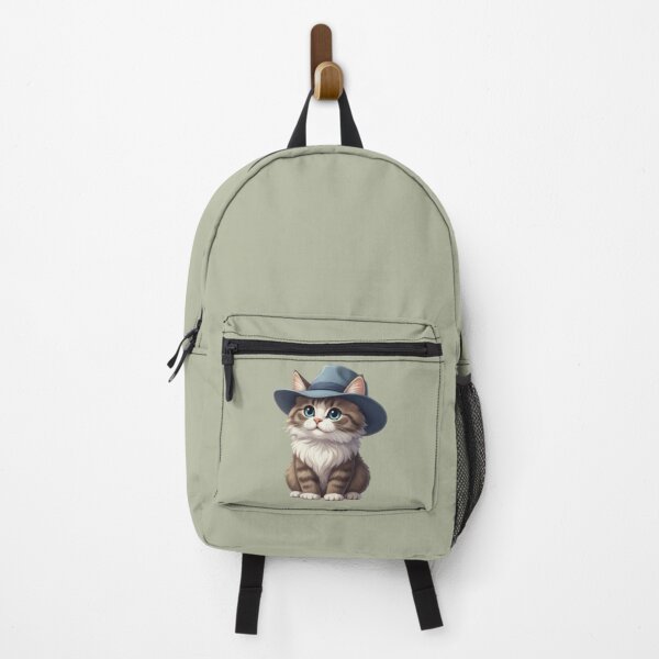 Item preview, Cute Cat Wearing Blue Fedora Hat designed and sold by PrintforDesign.