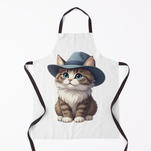 Item preview, Cute Cat Wearing Blue Fedora Hat designed and sold by PrintforDesign.
