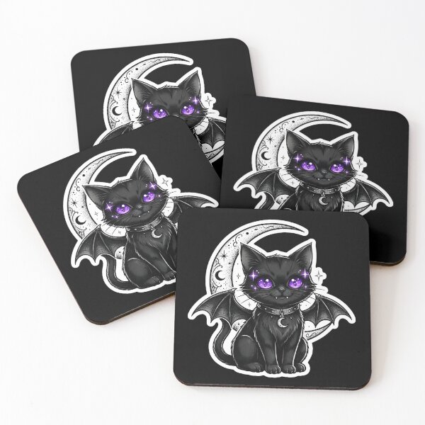 Item preview, Black Moon Cat designed and sold by MMateka.
