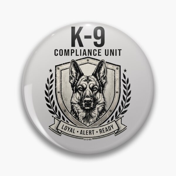 Item preview, K-9 Compliance Unit – Funny Compliance Officer Dog Shirt for Auditors & Risk Managers designed and sold by Softbear Atelier.