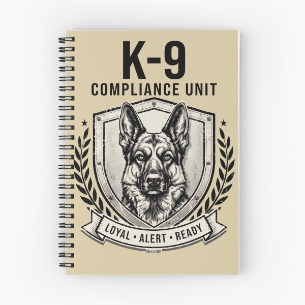 Item preview, K-9 Compliance Unit – Funny Compliance Officer Dog Shirt for Auditors & Risk Managers designed and sold by Softbear Atelier.