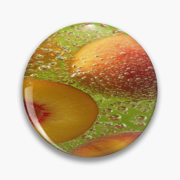 Item preview, The Sparkling Freshness Explosion, Sparkling Peaches & Effervescent Green Bath - Fresh and Summery Macro Art designed and sold by RAYBIL.