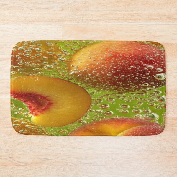 Item preview, The Sparkling Freshness Explosion, Sparkling Peaches & Effervescent Green Bath - Fresh and Summery Macro Art designed and sold by RAYBIL.