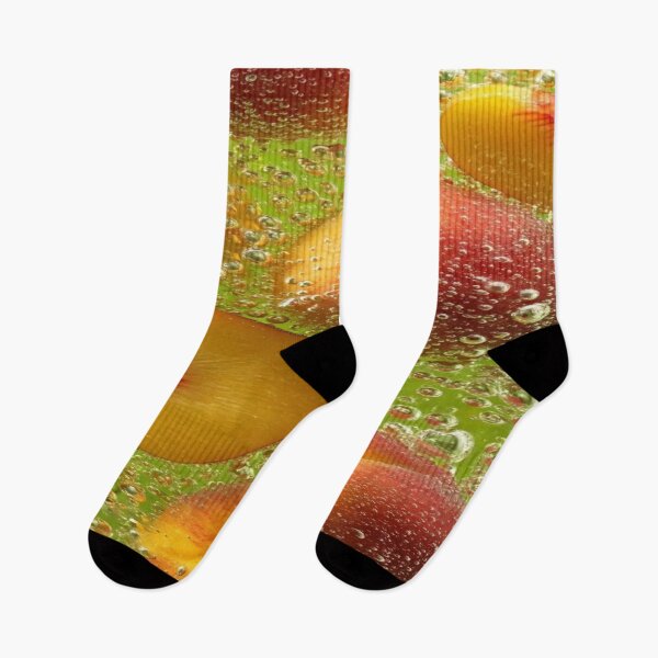Item preview, The Sparkling Freshness Explosion, Sparkling Peaches & Effervescent Green Bath - Fresh and Summery Macro Art designed and sold by RAYBIL.