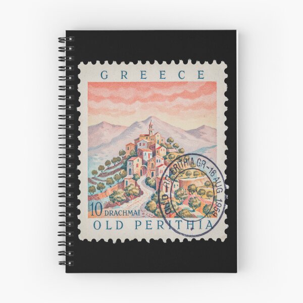Item preview, Old Perithia Corfu Stone Village Ridge Stamp Sticker designed and sold by stickercuffs.