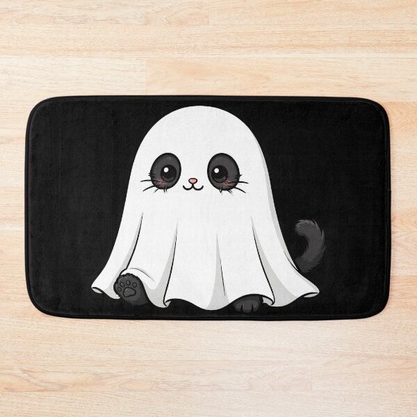 Item preview, Spooky Ghost cat designed and sold by MMateka.