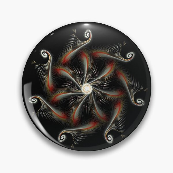 Item preview, The Obsidian Pinwheel of Fiery Tendrils designed and sold by bloorose.