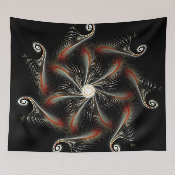 Item preview, The Obsidian Pinwheel of Fiery Tendrils designed and sold by bloorose.