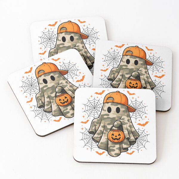 Item preview, Camouflage Ghost with Pumpkin designed and sold by pintartipuduran.