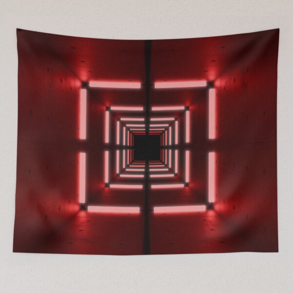 Item preview, Square Tunnel & Red Neon Lights designed and sold by Electric Shock!! Design.