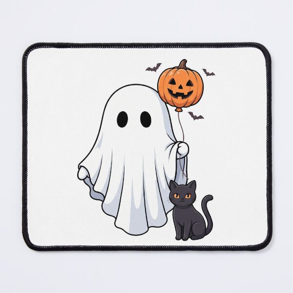 Item preview, Ghost with Pumpkin Balloon designed and sold by pintartipuduran.