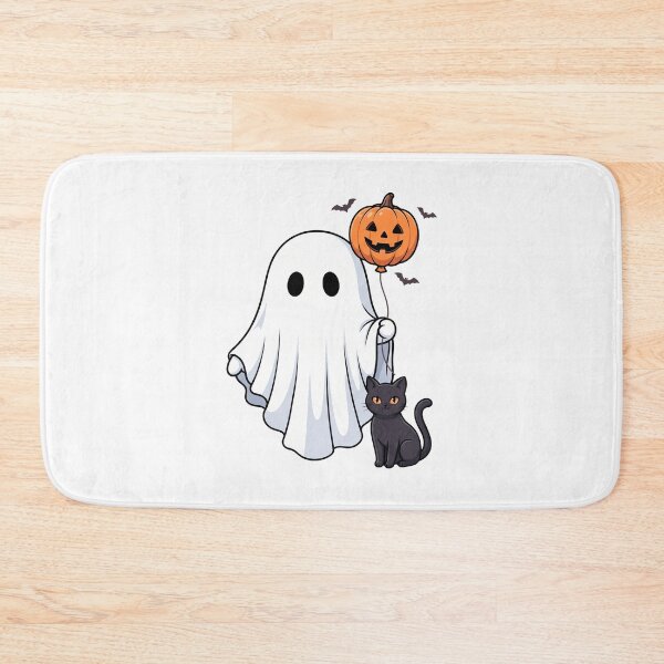 Item preview, Ghost with Pumpkin Balloon designed and sold by pintartipuduran.
