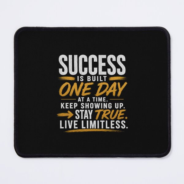 Item preview, Success Is Built One Day at a Time Motivational Quote designed and sold by TruCollective.