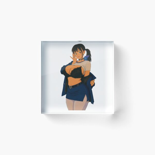 Item preview, Playful Anime Pin-Up Girl | Original Cute Fashion Illustration designed and sold by  Hollow Moon Studios..