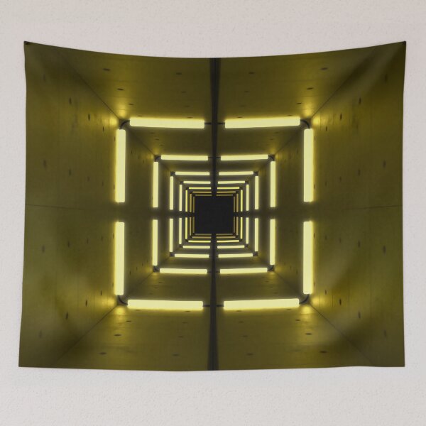 Item preview, Square Tunnel & Yellow Neon Lights designed and sold by Electric Shock!! Design.