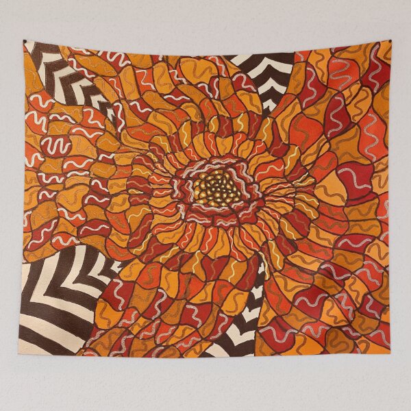 Item preview, Trippy Flower in a Hypnotic Void designed and sold by artbyalette.