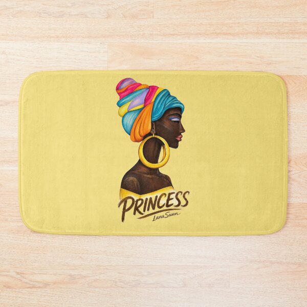 Item preview, PRINCESS | Melanin Art Portrait | Yellow Edition by Lana Swan designed and sold by BlueberrySwan.